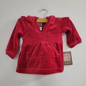 Juicy couture velour tunic dress 3-6 months nwt